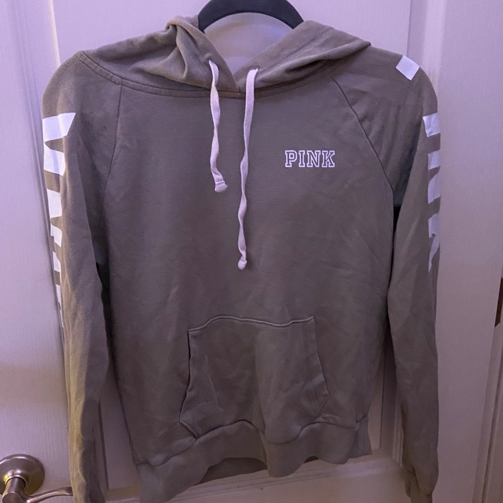 Victoria’s Secret pink army green hoodie